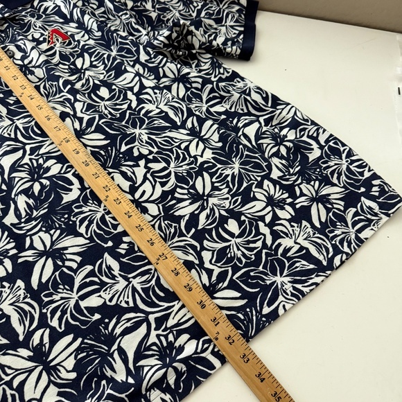 Arizona Diamondbacks Navy Blue Floral Hawaiian Print Collared Polo Shirt 3XL - Picture 7 of 8